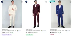 Park Avenue Coat Pant Set Men at minimum 75% Discount