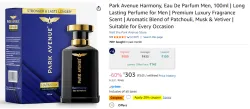 Park Avenue Harmony Eau De Parfum Men 100ml 
