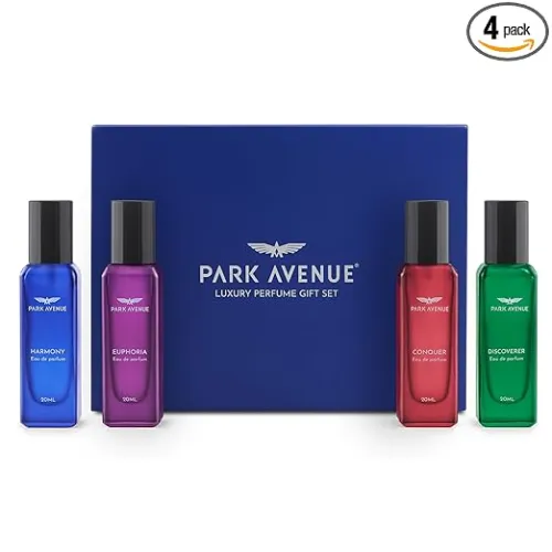 Image of Park Avenue Luxury Perfume Gift Set for Men, 4x20 ml | Euphoria, Conquer, Harmony & Discoverer Perfume