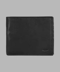 PARK AVENUE Men Black Genuine Leather Wallet (8 Card Slots)