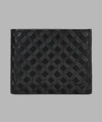 PARK AVENUE Men Black Genuine Leather Wallet 