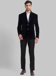 PARK AVENUE SB2 BTN SHAWL LAPEL SUPER SLIM FIT Solid Men Suit