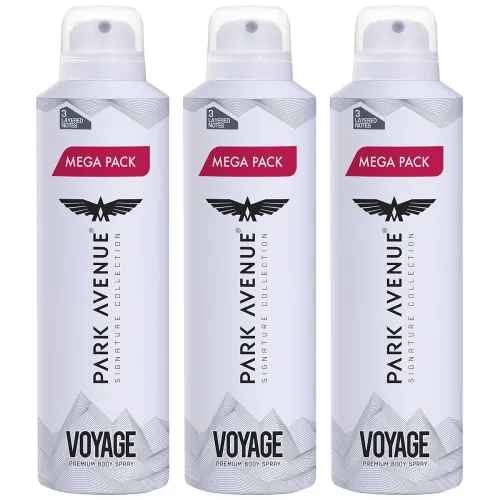 Image of Park Avenue Men Voyage Deodorant Spray 220Ml (Pack Of 3)