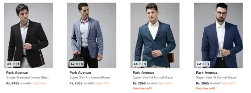Image of Park Avenue Men's Blazers at minimum 60% Discount