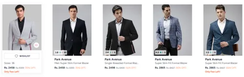 Image of Park Avenue mens blazers upto 59% discount 