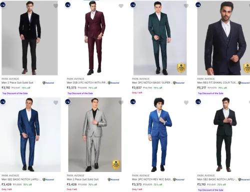 Image of PARK AVENUE Men's Readymade Suits upto 75% Discount