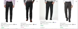 Park Avenue Mens Trousers at minimum 60% Discount