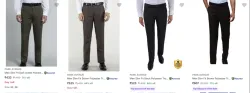 Park Avenue Mens Trousers upto 71% Discount