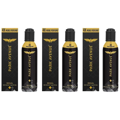 Image of Park Avenue Men Regal No Gas Premium Perfume Long Lasting Citrus Fragrance Spray 130Ml (Pack Of 3)