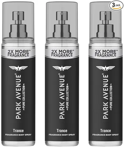 Image of Park Avenue Pure Collection Trance Fragrance Body Spray for Men, 135ml (Pack of 3)