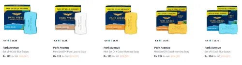 Image of Park Avenue Soaps starting @ ₹112