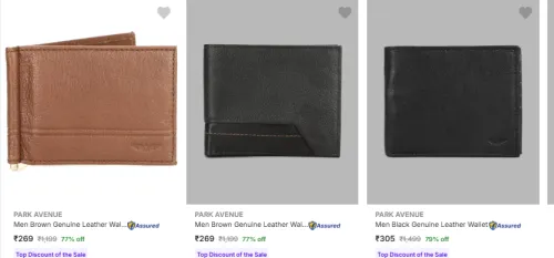 Image of Park Avenue Wallets Starting @ ₹269