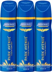 PARK AVENUE Original Collection Good Morning Combo Deodorant Spray - For Men (660 ml, Pack of 3)