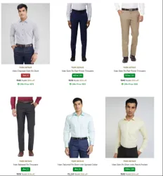 Park Avenue Mens Clothing at minimum 65% Discount