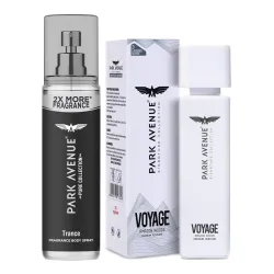 Park Avenue Voyage Amazon Woods Perfume, 120ml & Park Avenue Pure Collection Trance Fragrance Body Spray for Men, 135ml
