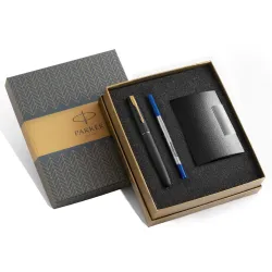 Parker Frontier Roller Ball Pen with Card Holder Set