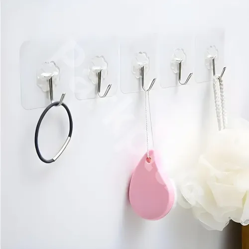 Image of Parkplus 10pcs Self Adhesive Wall Hooks