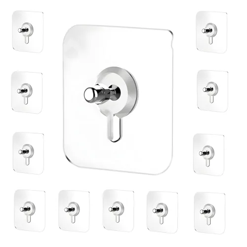 Image of Parkplus Photo Frame Hooks for Wall Without Drilling Self Adhesive Hooks for Wall Heavy Duty Strong Nail Free for Hangin