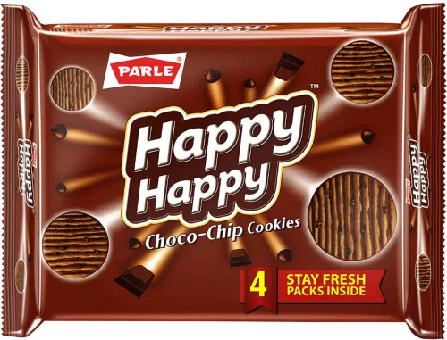 Image of PARLE Happy Happy Choco-chip Cookies Biscuit (Cookie)  (4 x 99 g)