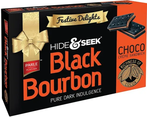 Image of PARLE Hide and Seek Black Bourbon Choco Cream Sandwich (300 g)