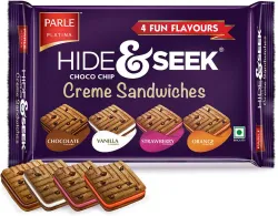 PARLE Hide & Seek Choco Chip Creme Sandwiches Cookies Biscuit (400 g)