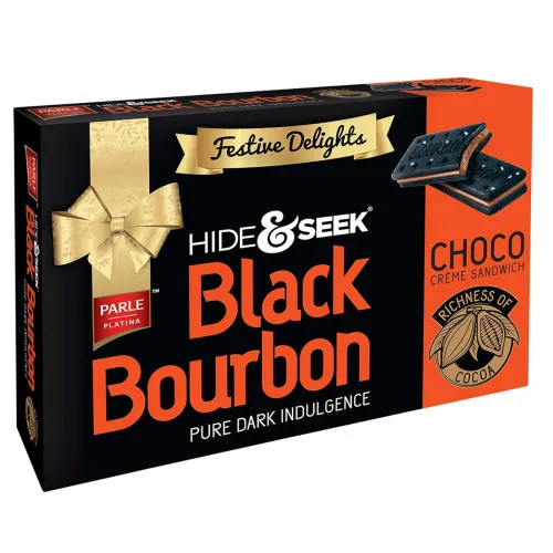 Image of Parle Platina Hide & Seek Black Bourbon Choco, 300 /270 g ( Weight May Varies)