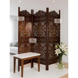 Stylish Partition Wall Divider Screen Separator Living Room 3 Panels