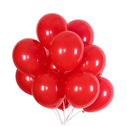Image of Party Boomers Premium Party Balloons Red 50 Pcs