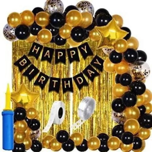 Image of PARTY MIDLINKERZ Printed Happy Birthday Decoration kit 61 Pcs