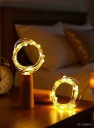 Party Pack 20 LEDs 2.03 m Yellow Steady Bulb Rice Lights