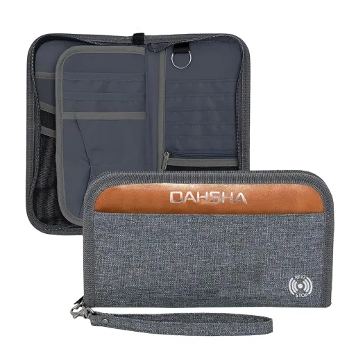 Image of DAHSHA RFID Travel Family Passport Holder Card Holder 