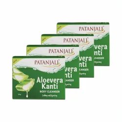 Patanjali Aloe Vera Kanti Soap Four-Pack