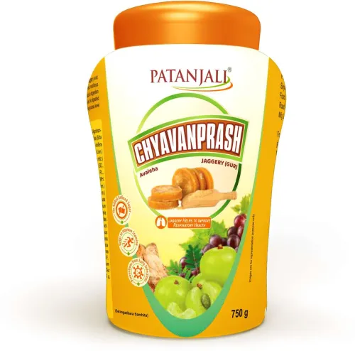 Image of PATANJALI Jaggery (Gur) Chyavanprash (750 g)