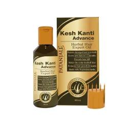 Patanjali Kesh Kanti Advance Herbal Hair Expert Oil 100ml, Stronger & Longer Hair for Women & Men, Nourishing Hair Oil Enriched with Amla, Reetha, Kalonji & Shikakai (Pack of 1)