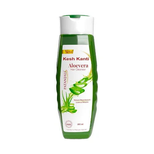 Image of Patanjali Kesh Kanti Aloevera Hair Cleanser 180ml