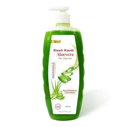 Patanjali Kesh Kanti Aloevera Hair Cleanser 650 Ml, Natural Nourishing Shampoo For Thick & Strong Hair, Scalp Cleansers 