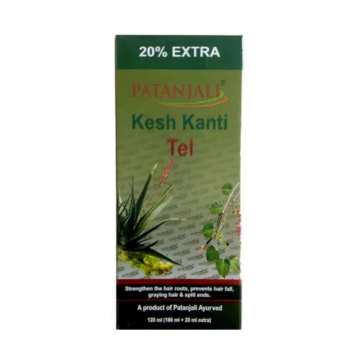 Image of Patanjali Kesh Kanti Ayurvedic Hair Oil (120 Ml), Pack of 1