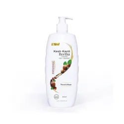 Patanjali Kesh Kanti Reetha Hair Cleanser 650 Ml, Natural Shampoo for Thick & Black Hairs, Scalp Cleansers for Men and W