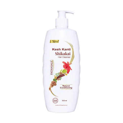 Image of Patanjali Kesh Kanti Shikakai Hair Cleanser 650 Ml,