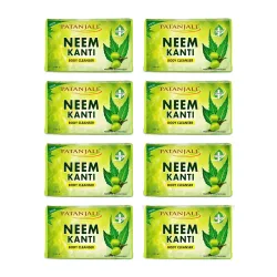 Patanjali Neem Kanti Herbal Body Cleanser Soap (150g, Pack of 8)