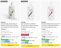 Patanjali Shampoo upto 72% Discount