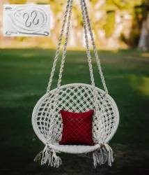 Patiofy Cotton Large Swing (White, DIY(Do-It-Yourself))