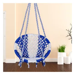 Patiofy Cotton Netted Round Large Swing for Adults/Swing for Balcony / Swing Chair for Adults for Home / Hammock Swing f