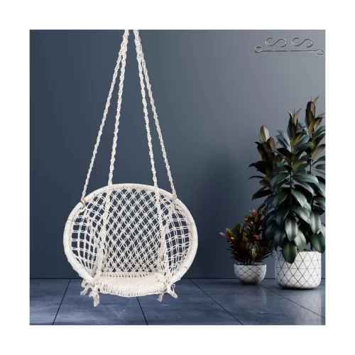 Image of Patiofy Swing for Adults and Kids | Suitable for Living Room, Balcony | Capacity Upto 120 Kgs | Includes Free Hanging Ac
