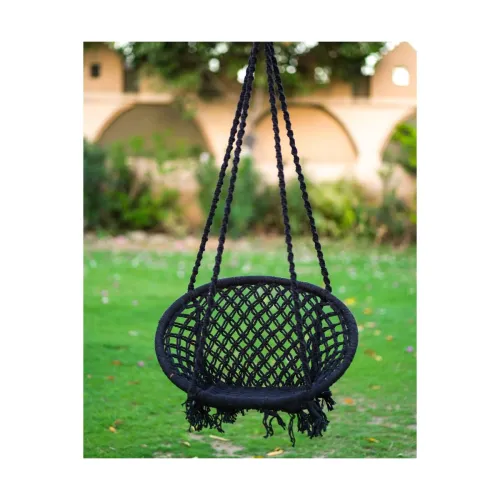 Image of Patiofy Round Cotton Home Swing Chair