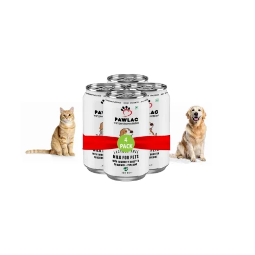 Image of Pawlac Lactose-Free Milk for Pets – Pack of 4 Cans