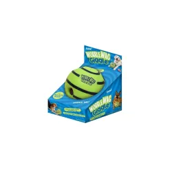 Pawsindia Original Wobble Wag Interactive Fun Dog Toy with Fun Giggle Sounds When Rolled or Shaken for Small, Medium and Large Breeds Dog Ball (Green, Wobble Wag Giggle Ball)