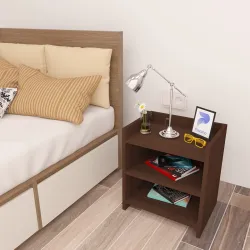 PAZANO Engineered Wood Bedside Table