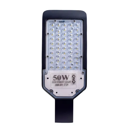 Image of PE 50W BIS Approved Lens LED Street Light - Waterproof IP65 Polycarbonate Body, 140 Lumens/Watt, Cool White Outdoor Ligh