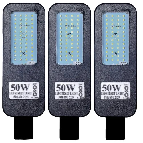 Image of PE 50W BIS Approved LED Street Light Pack of 3